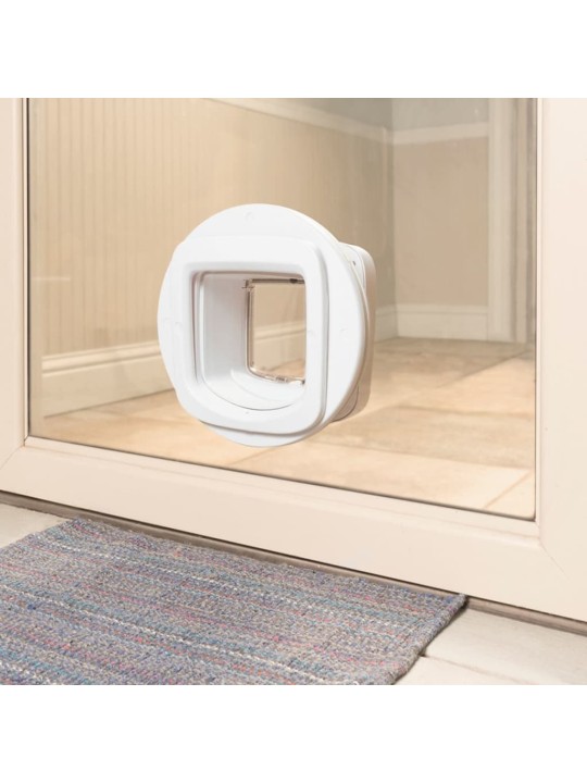 PetSafe Kissanluukku mikrosirunlukijalla valkoinen PPA19-16145