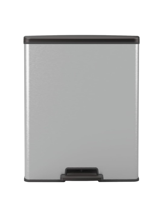 Curver Poljinroskis Deco suorakaide 65 l hopea