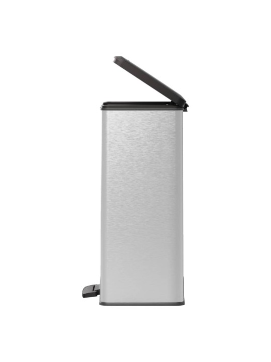 Curver Poljinroskis Deco suorakaide 65 l hopea