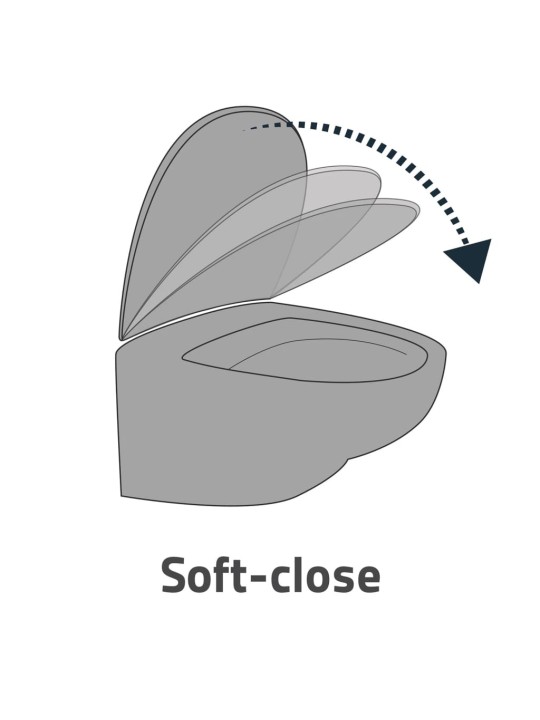RIDDER WC-istuimen kansi Generation pehmeästi sulkeutuva valkoinen