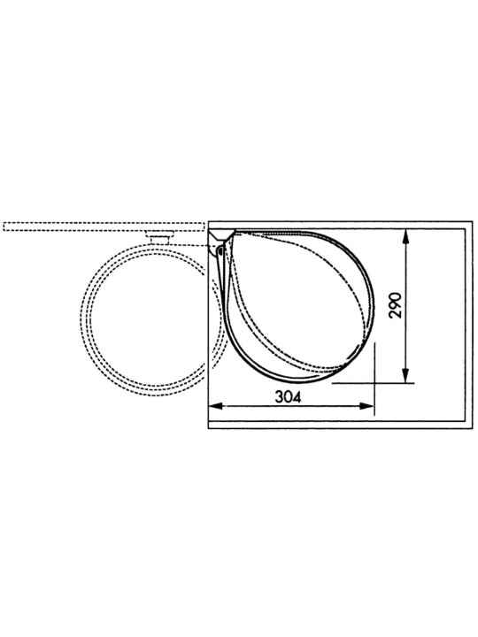 Hailo Roskakori Compact-Box kaappiin koko M 15 l ruostumaton teräs