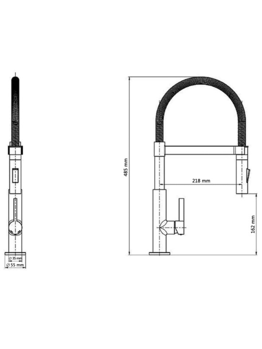 SCHÜTTE Pesualtaan hana UNICORN kromi