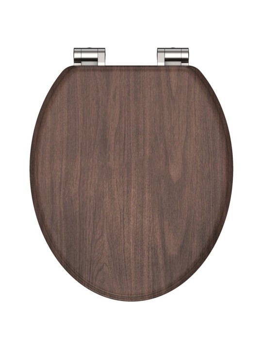 SCHÜTTE WC-istuin Soft-Close DARK WOOD MDF