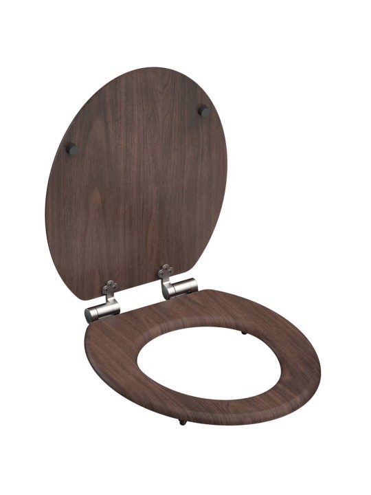 SCHÜTTE WC-istuin Soft-Close DARK WOOD MDF