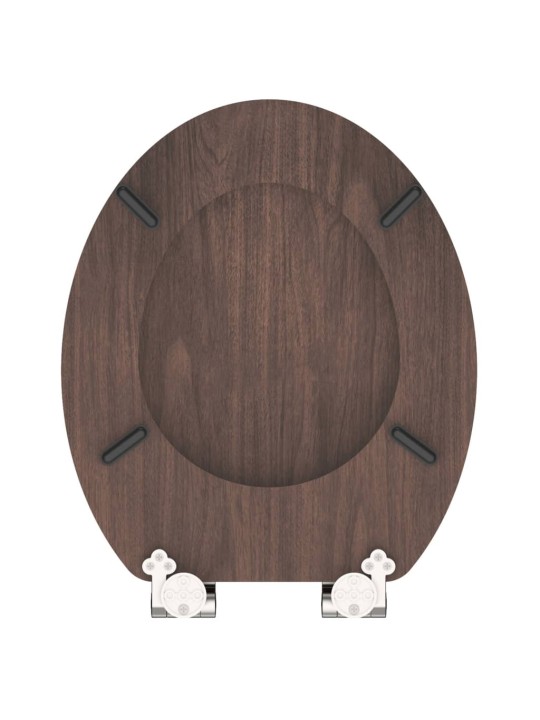 SCHÜTTE WC-istuin Soft-Close DARK WOOD MDF