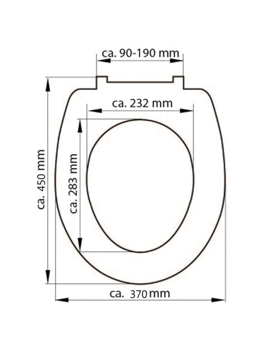 SCHÜTTE WC-istuin WHITE Duroplast