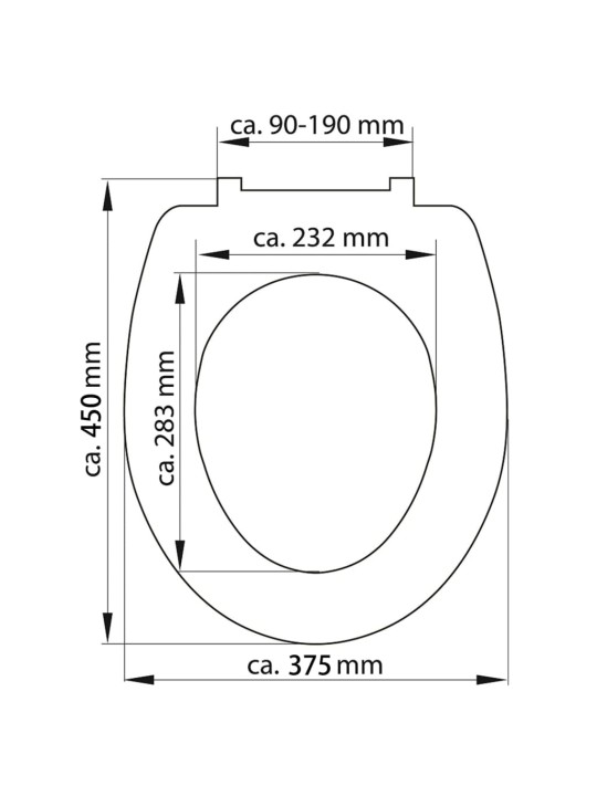 SCHÜTTE Duroplast WC-istuin Soft-Close pikavapautustoiminto ANTHRAZIT