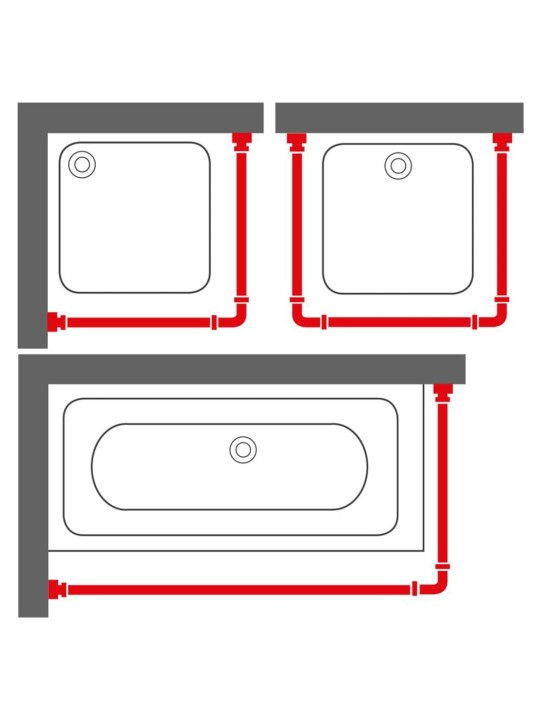 Sealskin Suihkuverhon tankosarja Easy-Roll valkoinen