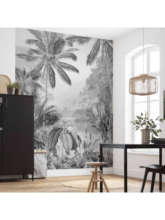 Komar Valokuvaseinämaalaus Lac Tropical Black & White 200x270 cm