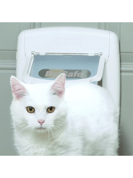 PetSafe Magneettinen 4-suuntainen kissanluukku Deluxe 400 valkoinen