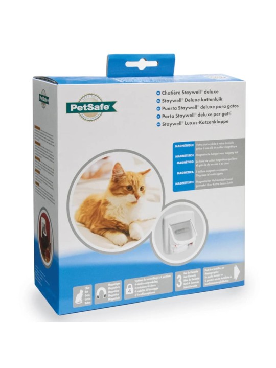 PetSafe Magneettinen 4-suuntainen kissanluukku Deluxe 400 valkoinen