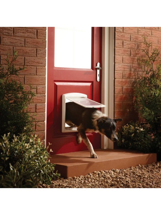 PetSafe 2-suuntainen Lemmikinluukku 740 M 26,7x22,8 cm valkoinen