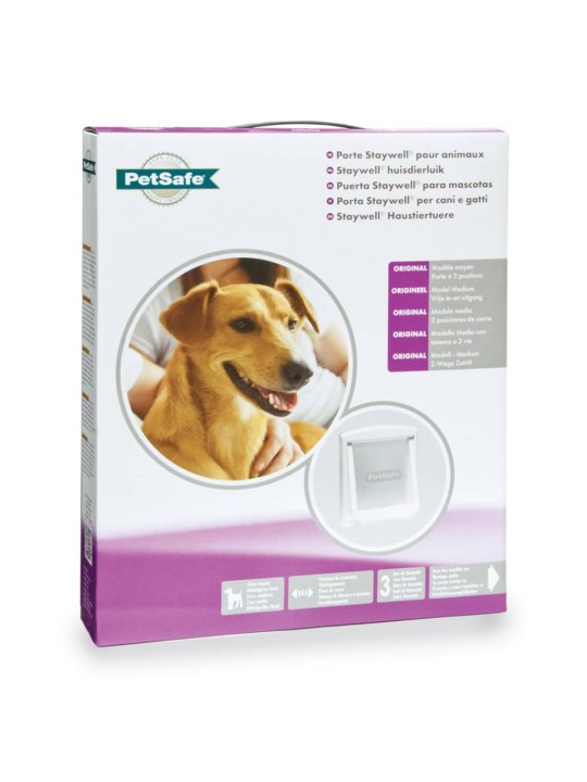 PetSafe 2-suuntainen Lemmikinluukku 740 M 26,7x22,8 cm valkoinen