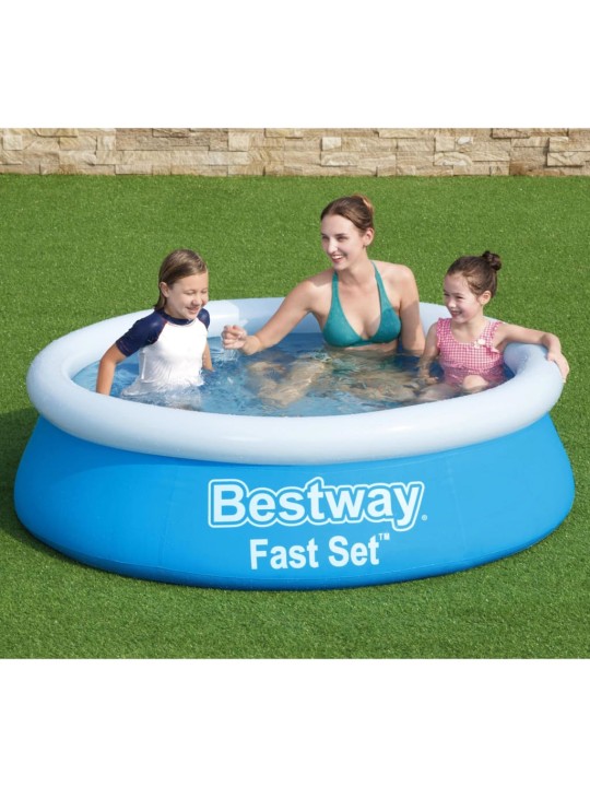 Bestway Fast Set täytettävä uima-allas pyöreä 183x51 cm sininen