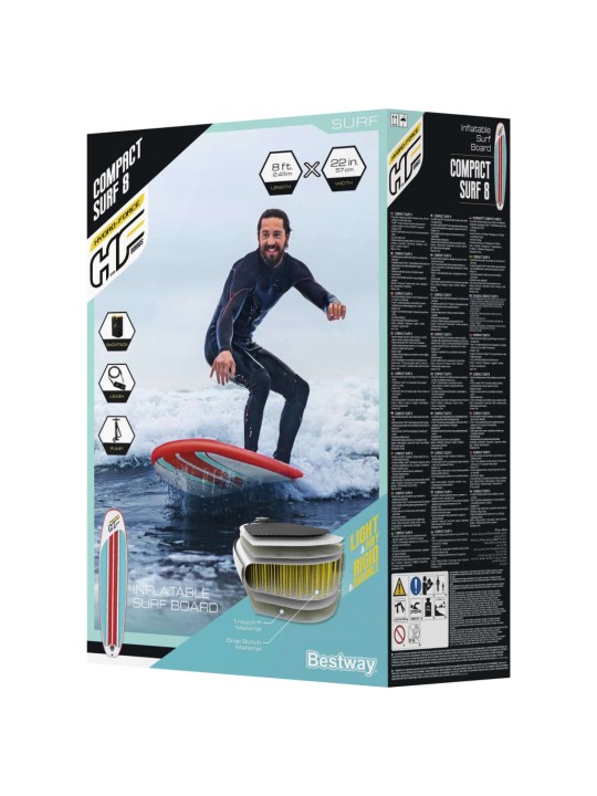 Bestway Hydro-Force Compact Surf 8 täytettävä SUP-lauta 243x57x7 cm