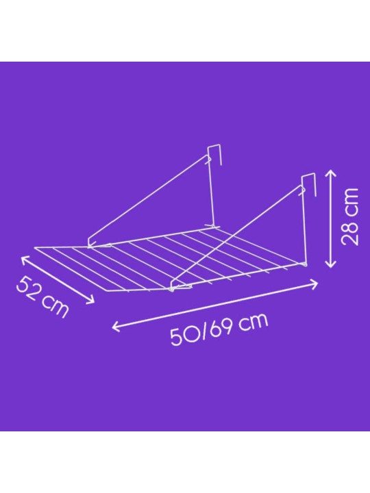 Tomado Riippuva pyykinkuivausteline Breda 7 m