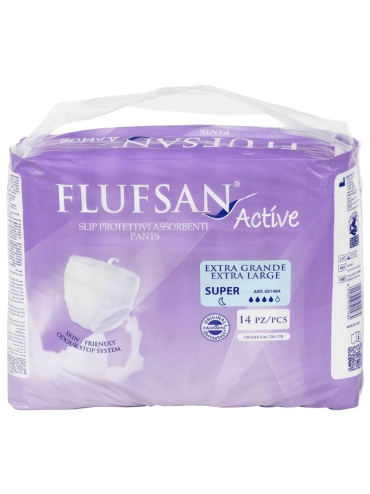 Flufsan Inkontinenssihousut aikuisille 14 kpl koko XL