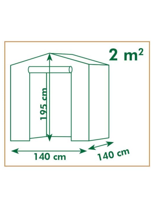 Nature Tunnelikasvihuone 140x140x195 cm