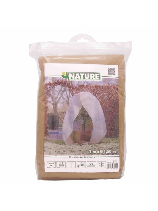 Nature Fleece talvipeite vetoketjulla 70 g/m² beige 2x1,5x1,5 m