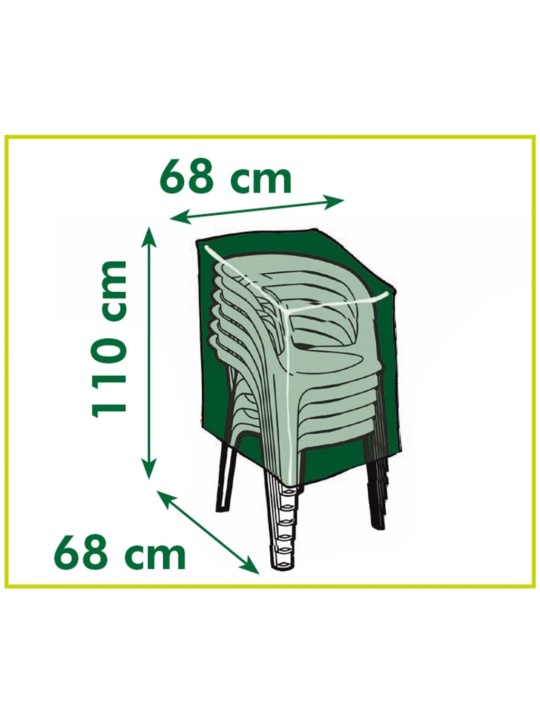 Nature Puutarhakalustelusuoja tuoleille 110x68x68 cm