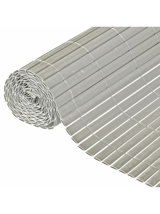 Nature kaksipuolinen puutarhasuoja pvc 1,5x3 m harmaa
