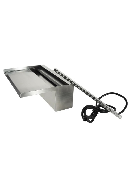 Ubbink niagara vesiputous led:eillä 90 cm ruostumaton teräs