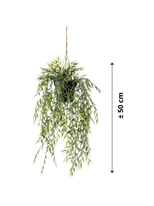 Emerald Bambu tekokasvi riippuva pensas ruukussa 50 cm