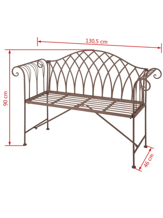 Esschert Design Puutarhapenkki metalli vanha englantilaistyyli MF009