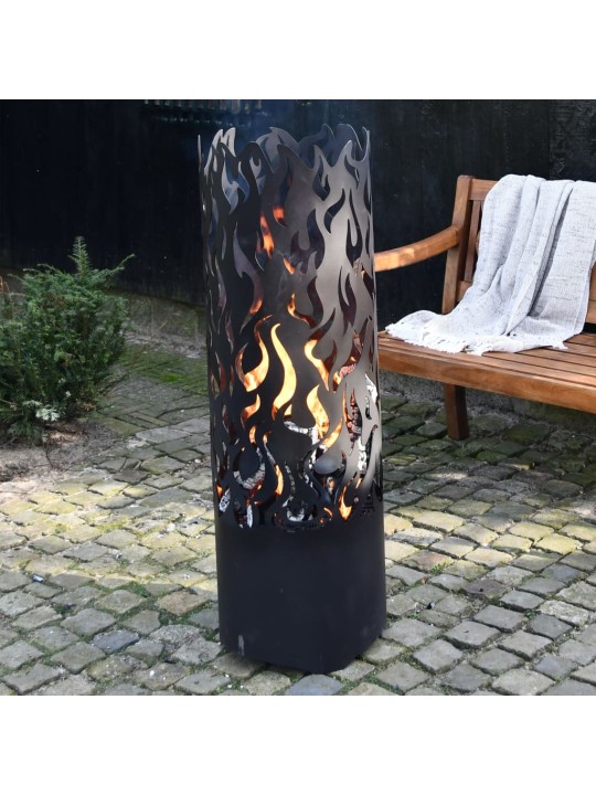 Esschert Design Tulisija Flames hiiliteräs musta FF408