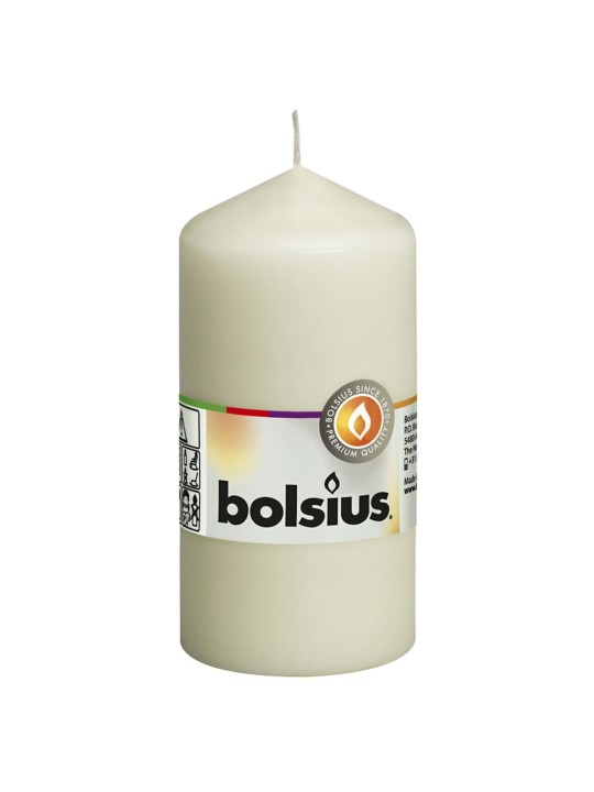 Bolsius Pilarikynttilät 10 kpl 120x58 mm norsunluu