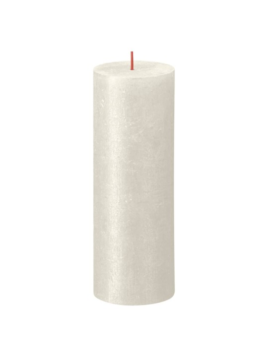 Bolsius Pilarikynttilät Shimmer 4 kpl rustiikkinen 190x68 mm norsunluu