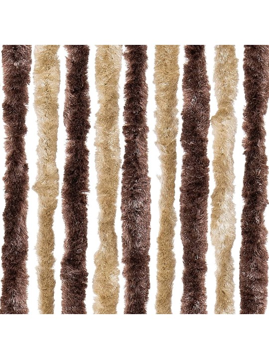 Hyönteisverho beige ja vaaleanruskea 90x220 cm Chenille