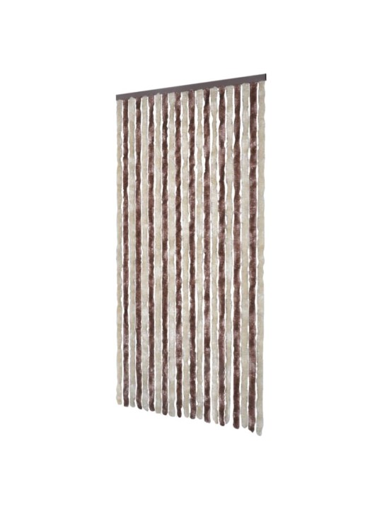 Hyönteisverho beige ja vaaleanruskea 100x220 cm Chenille