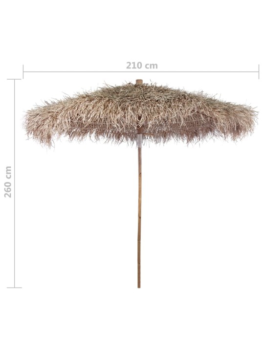 Aurinkovarjo bambu/banaanipuun lehdet 210 cm