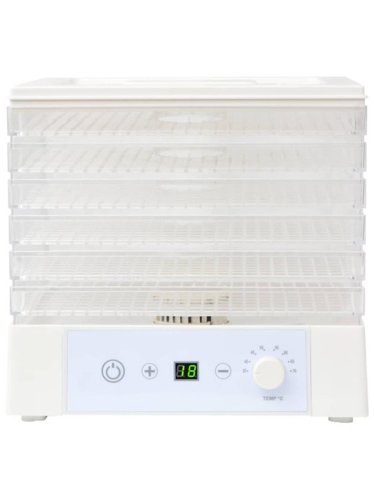 Ruokakuivuri 6 tarjottimella 250 W Valkoinen