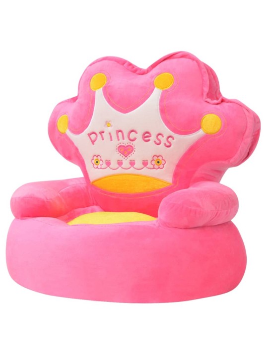 Lasten pehmotuoli prinsessa Pinkki