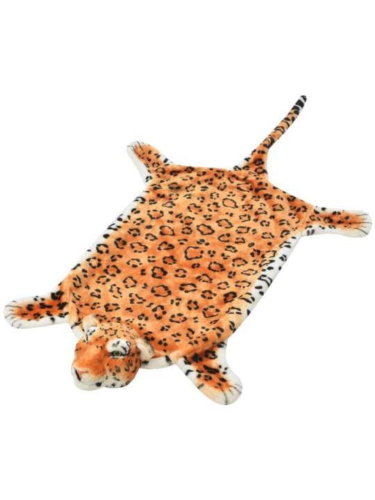 Leopardimatto plyysi 139 cm Ruskea