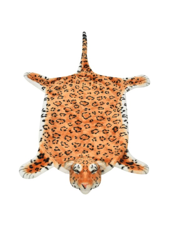 Leopardimatto plyysi 139 cm Ruskea