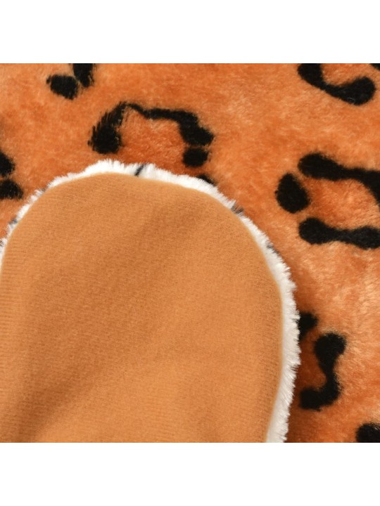 Leopardimatto plyysi 139 cm Ruskea