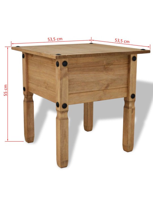 Sivupöytä Corona-sarja 53,5x53,5x55 cm Meksikon mänty