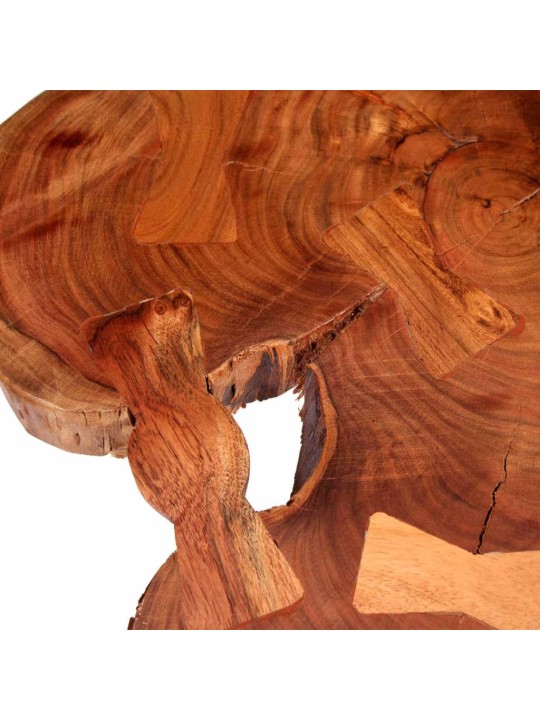 Puunrunko-sohvapöytä Akaasiapuu (55-60) x40 cm