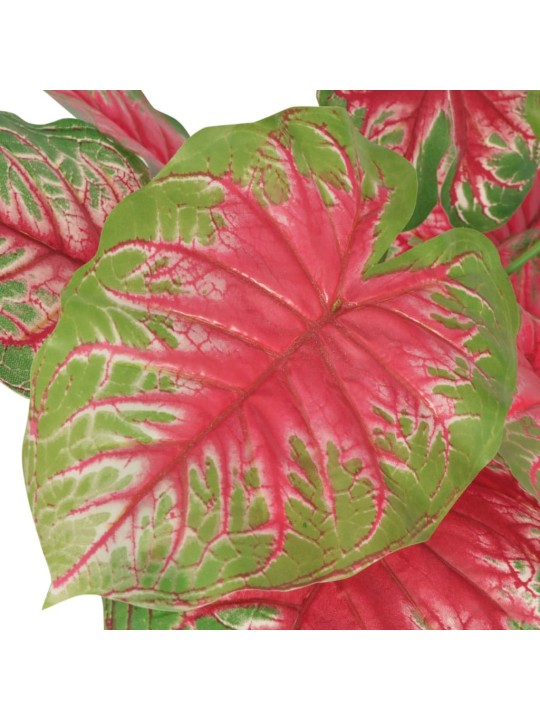Tekokasvi ruukulla kirjolehti 85 cm vihreä ja punainen