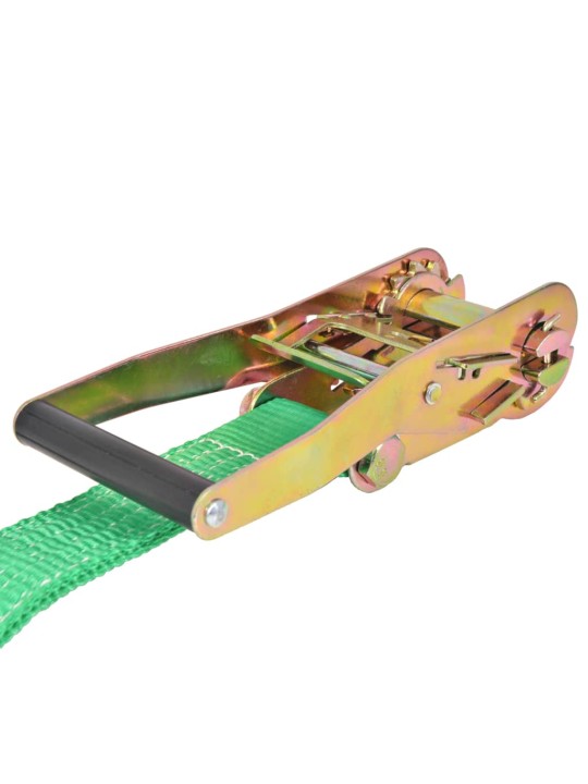 Slackline/tasapainoliina 15m x 50mm 150 kg Vihreä