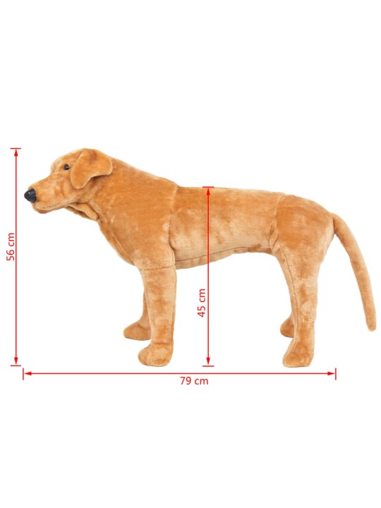 Seisova pehmolelu labradorinnoutaja vaaleanruskea xxl