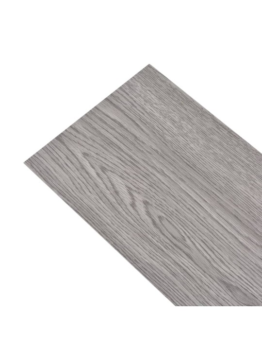 Itsekiinnittyvä PVC Lattialankku 5,02 m² 2 mm Tummanharmaa
