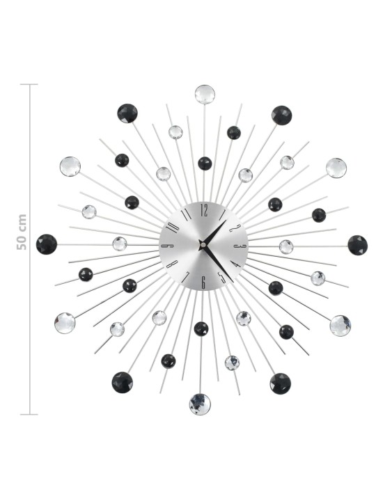 Seinäkello kvartsikoneisto moderni muotoilu 50 cm