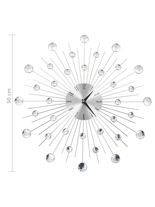 Seinäkello kvartsikoneisto moderni muotoilu 50 cm