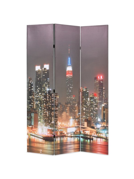 Taitettava tilanjakaja 120x170 cm new yorkin yömaisema