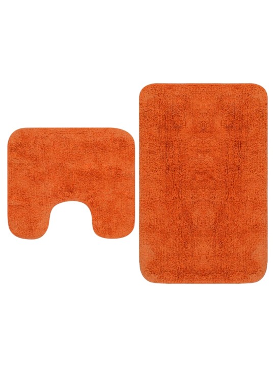 Kylpyhuoneen mattosarja 2 osaa kangas oranssi