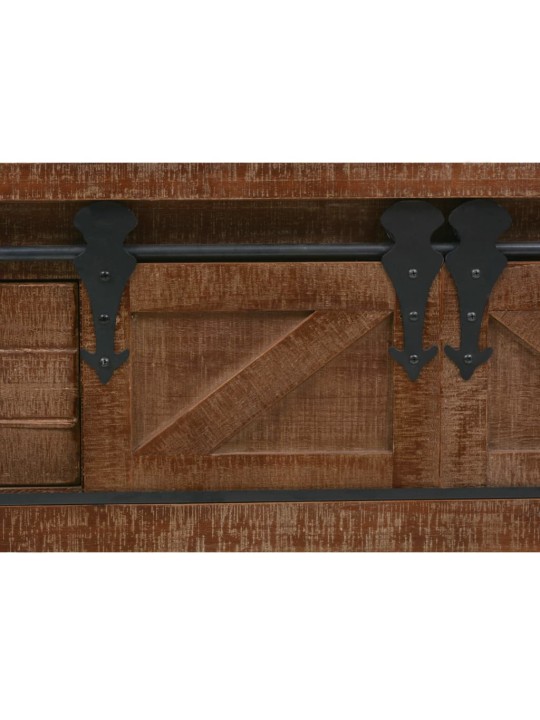 Konsolipöytä kiinteä kuusipuu 131x35,5x75 cm ruskea